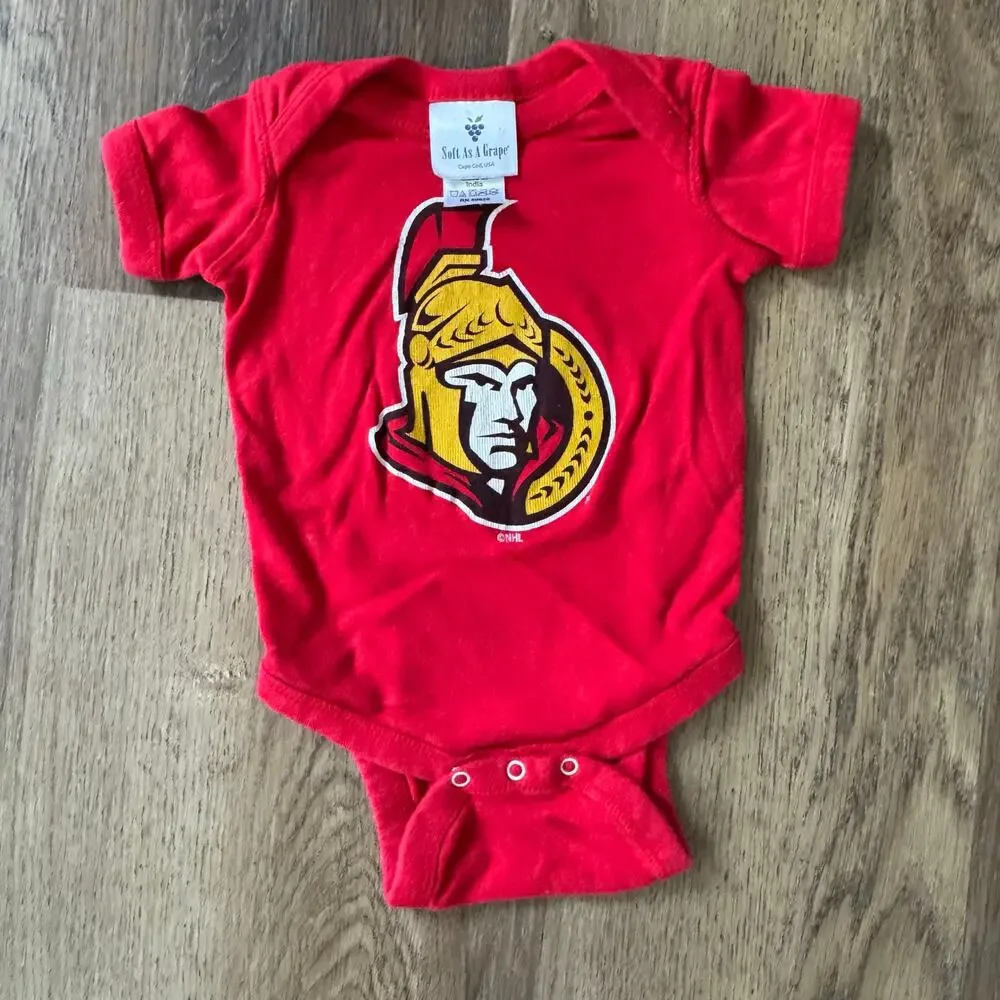 NHL Hockey/Athletic Onesie Bundle: Nike, Buffalo Sabres, Ottawa Senators
